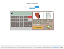Tablet Screenshot of calculadora.org