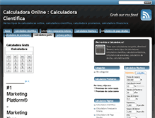Tablet Screenshot of calculadora.us